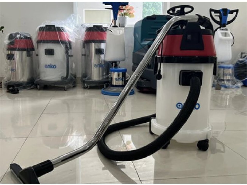 Máy hút bụi công nghiệp khô/ướt 30 Lít , thùng nhựa, Màu đỏ, Model: AS301, Hiệu Anko