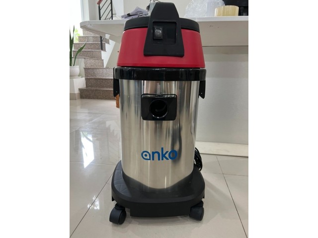 Máy hút bụi công nghiệp khô/ướt 30 Lít , Thùng inox, Màu Đỏ Model: AS30, Hiệu Anko