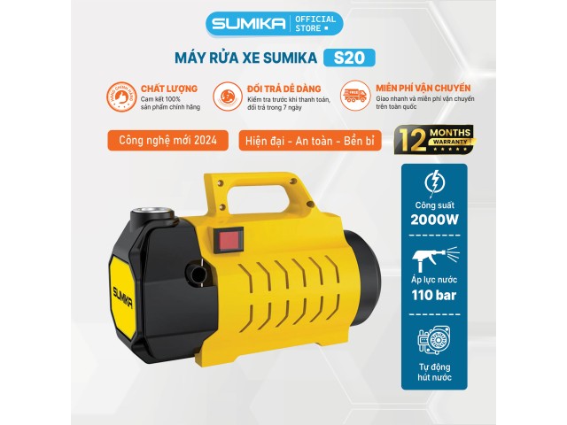 Máy rửa xe áp lực cao SUMIKA S20