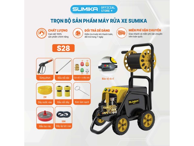 Máy rửa xe áp lực cao SUMIKA S28
