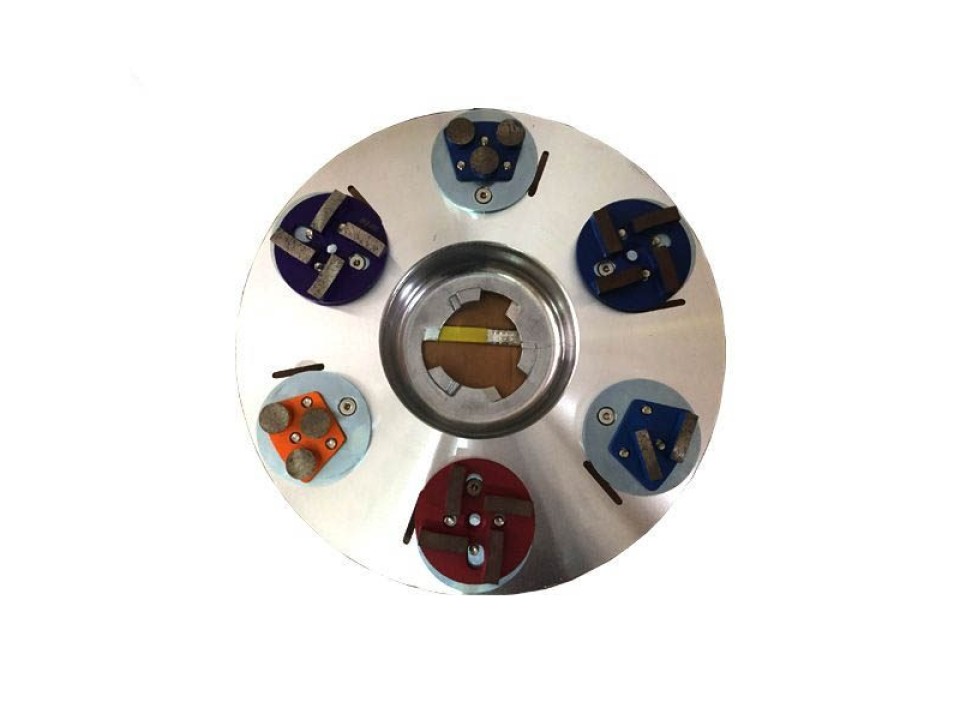 Mâm gang gắn đĩa mài sàn 18 inch:  Model: KV-010