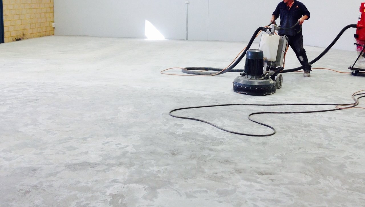 polished concrete floor design