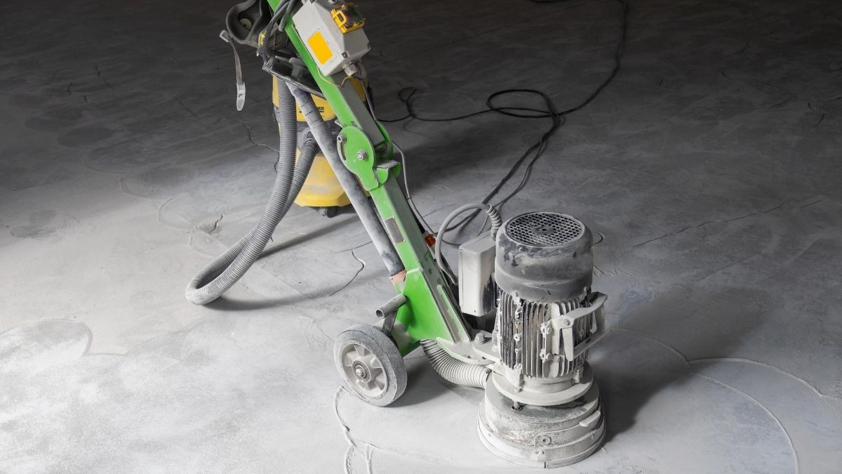 concrete floor polishing process