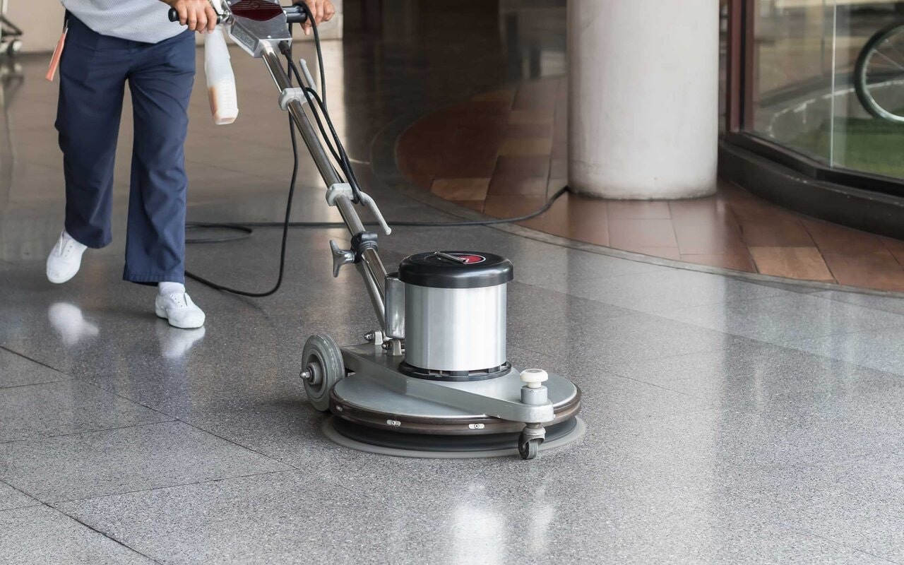 granite floor polishing process